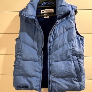 Columbia Powder Blue Puffer Vest MEDAL women’s